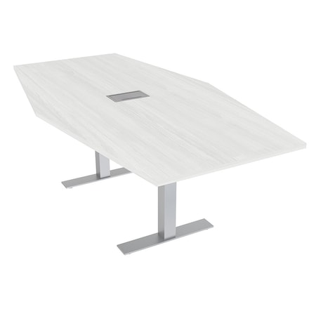 Skutchi Designs 45.25 in W, 71.5 in L, 29 in H, Engineered Wood Top, White HAR-HEX.IR-46x72-T-ELEC-WHCYPRESS